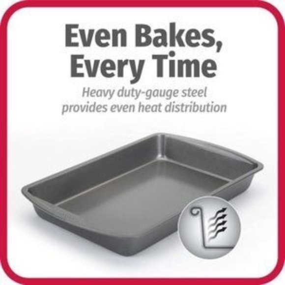 GOOD COOK Premium 11 Inch x 7 Inch Biscuit/ Brownie Pan, Set of 2 - Picture 1 of 3
